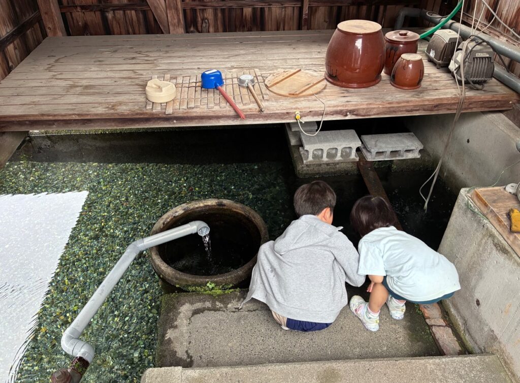 実際の川端に大喜びの子ども達。