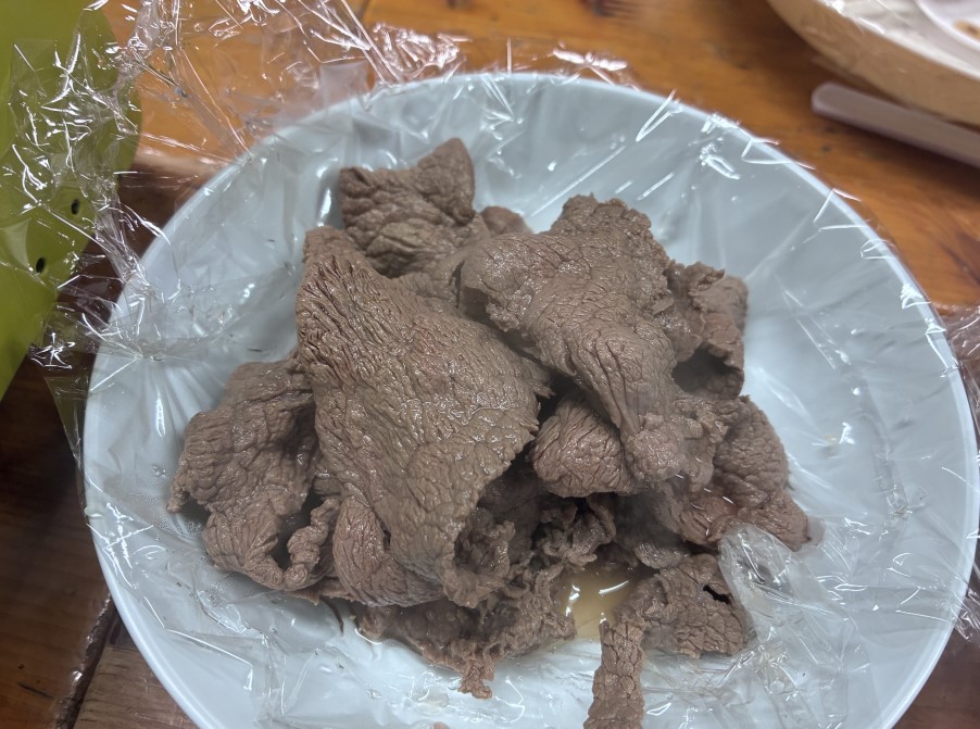 シカ肉のしゃぶしゃぶ